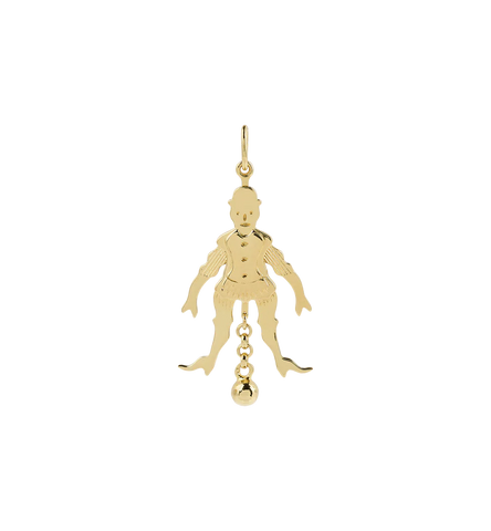 Anna+Nina Pierrot Charm Goldplated