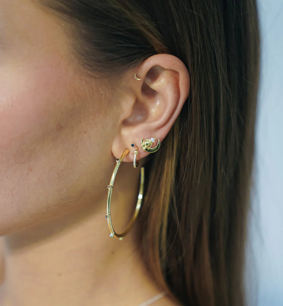 Anna+Nina Single Pierrot Stud Goldplated