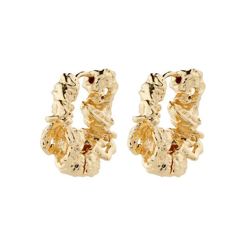 Trendjuwelier Bemelmans - Pilgrim ACT Hoop Earrings Goldplated