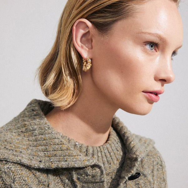 Trendjuwelier Bemelmans - Pilgrim ACT Hoop Earrings Goldplated