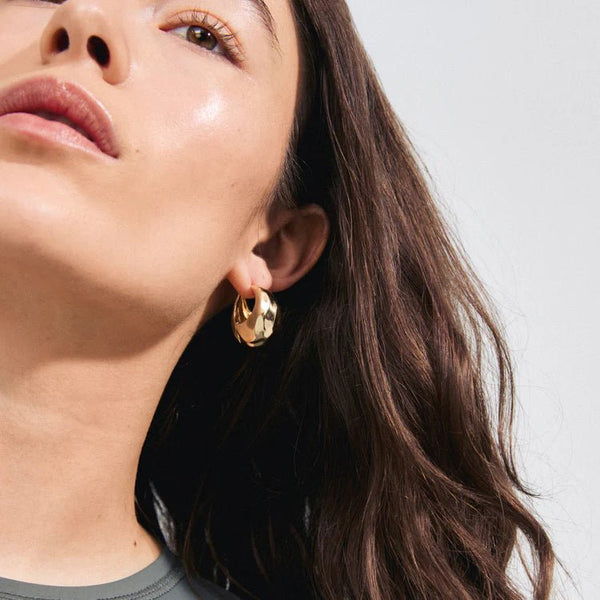 Trendjuwelier Bemelmans - Pilgrim Believe Chunky Hoop Earrings Goldplated