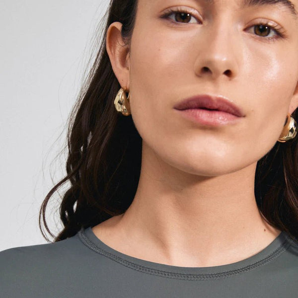 Trendjuwelier Bemelmans - Pilgrim Believe Chunky Hoop Earrings Goldplated