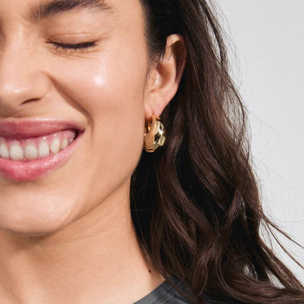 Trendjuwelier Bemelmans - Pilgrim Believe Chunky Hoop Earrings Goldplated