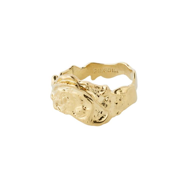 Trendjuwelier Bemelmans - Pilgrim Blossom Organic Shaped Ring Goldplated