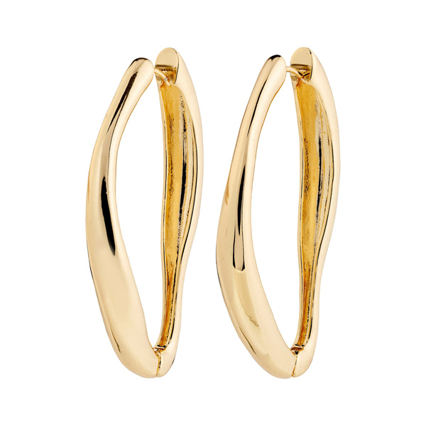 Trendjuwelier Bemelmans - Pilgrim Dune Hoop Earrings Goldplated