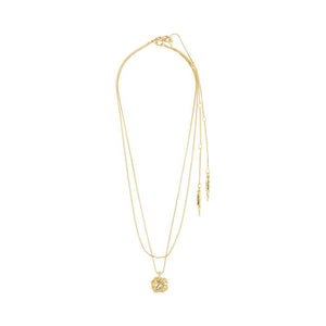 Trendjuwelier Bemelmans - Pilgrim Feel Necklace 2 - in - 1 Set Goldplated