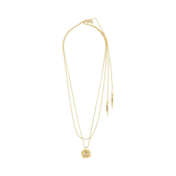 Trendjuwelier Bemelmans - Pilgrim Feel Necklace 2 - in - 1 Set Goldplated