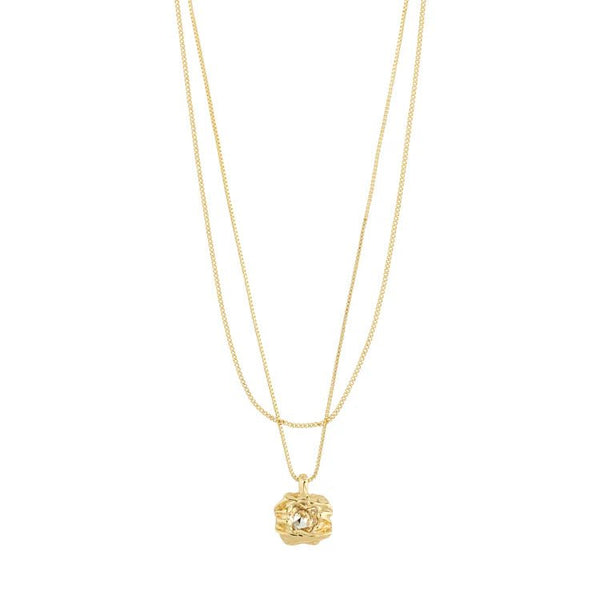 Trendjuwelier Bemelmans - Pilgrim Feel Necklace 2 - in - 1 Set Goldplated