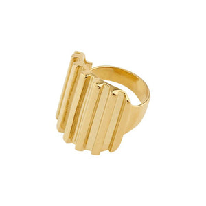 Trendjuwelier Bemelmans - Pilgrim Laurel Ring Goldplated