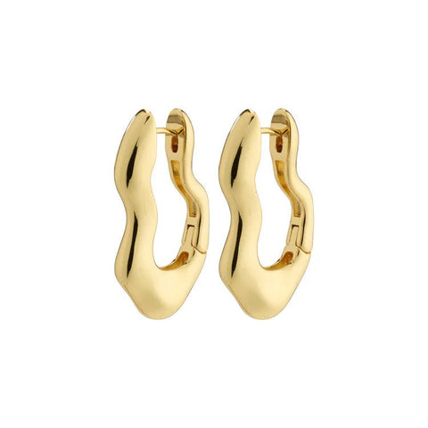 Trendjuwelier Bemelmans - Pilgrim Loulia Wavy Earrings Goldplated