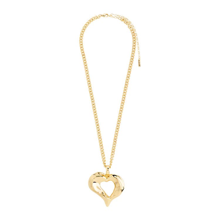 Trendjuwelier Bemelmans - Pilgrim Tide Heart Necklace Goldplated