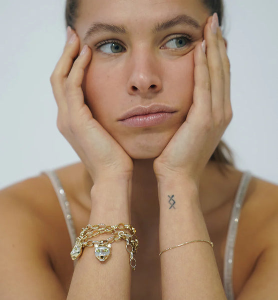 Anna+Nina Show Cat Bracelet Goldplated