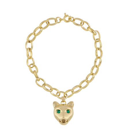 Anna+Nina Show Cat Bracelet Goldplated
