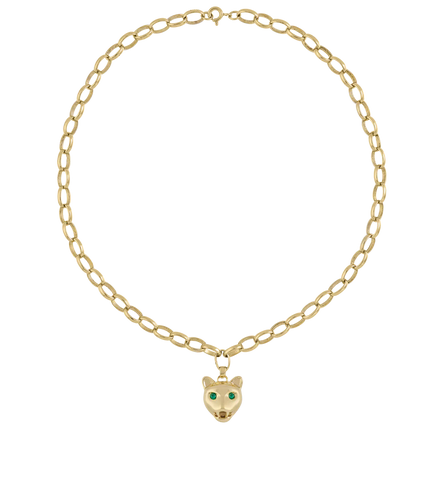 Anna+Nina Show Cat Necklace Goldplated