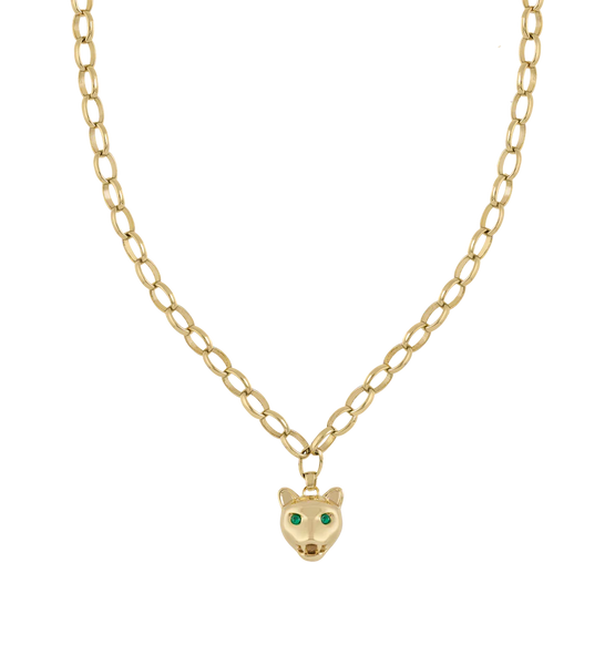 Anna+Nina Show Cat Necklace Goldplated
