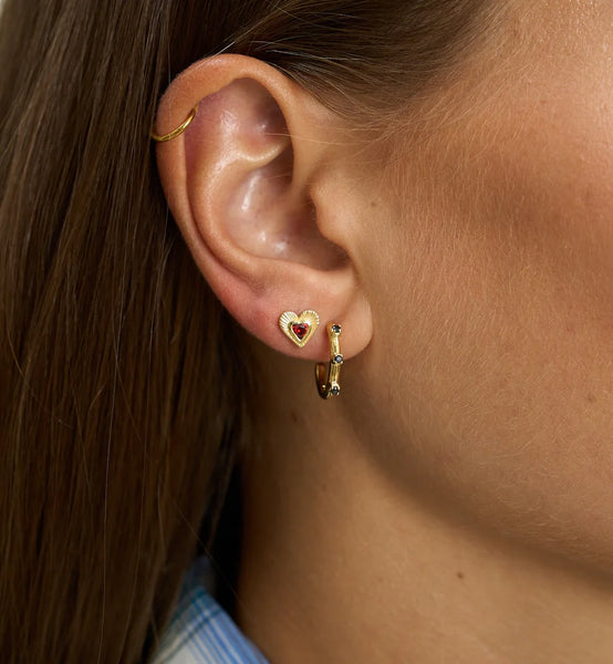Anna+Nina Single Rhapsody Love Stud Goldplated