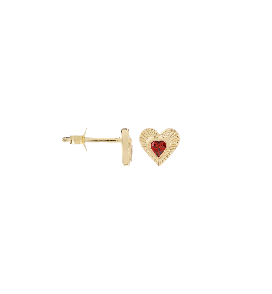 Anna+Nina Single Rhapsody Love Stud Goldplated