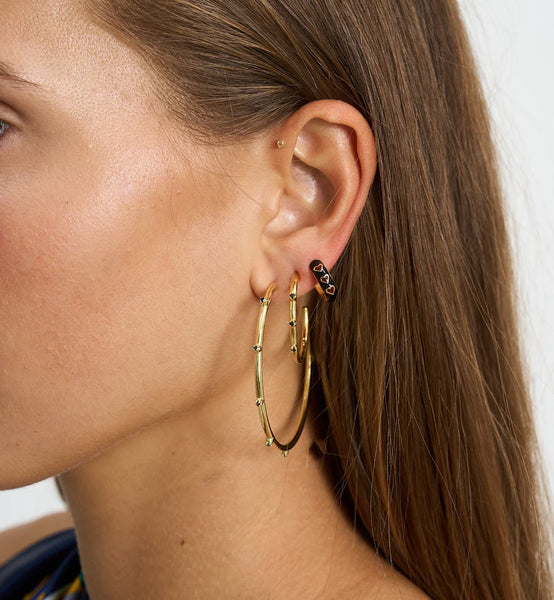 Anna+Nina Big Stage Light Hoop Earrings Goldplated