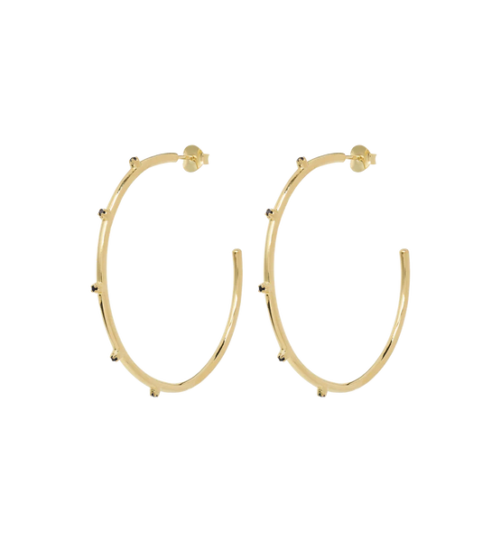 Anna+Nina Big Stage Light Hoop Earrings Goldplated