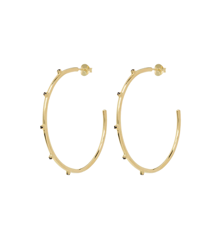 Anna+Nina Big Stage Light Hoop Earrings Goldplated