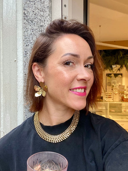 Trendjuwelier Bemelmans - Xzota Big Floral Earrings Gold