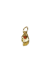 Trendjuwelier Bemelmans - Xzota Heart Hand Pendant Gold