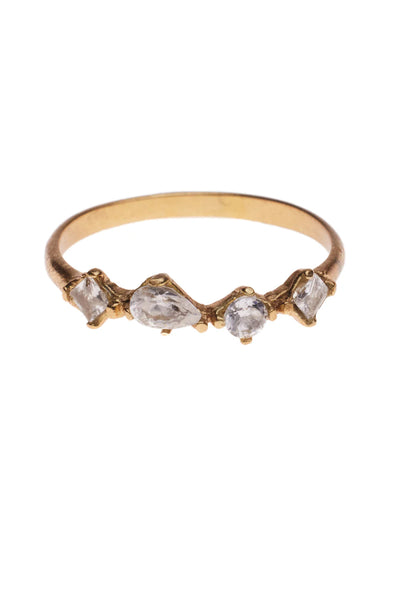 Trendjuwelier Bemelmans - Xzota Multi Zircon Stone Ring Gold