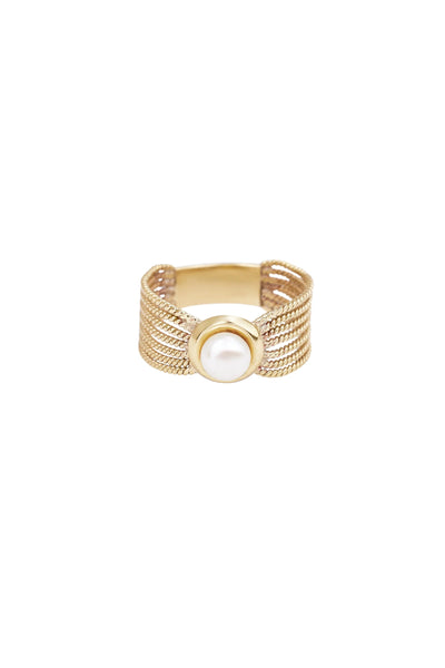 Trendjuwelier Bemelmans - Xzota Vintage Pearl Ring Gold