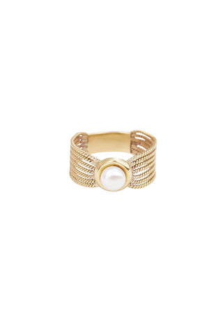 Trendjuwelier Bemelmans - Xzota Vintage Pearl Ring Gold