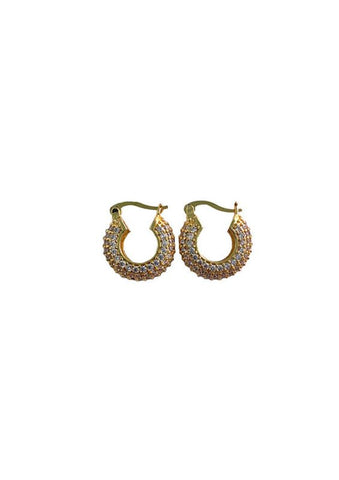 Trendjuwelier Bemelmans - 2 The Moon ‘N Back Big White Hoops Gold