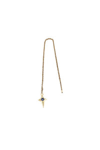 Trendjuwelier Bemelmans - 2 The Moon ‘N Back Ear Chain Blue Sparkle