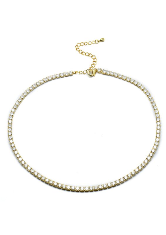 Trendjuwelier Bemelmans - 2 The Moon ‘N Back Glitter Choker Gold