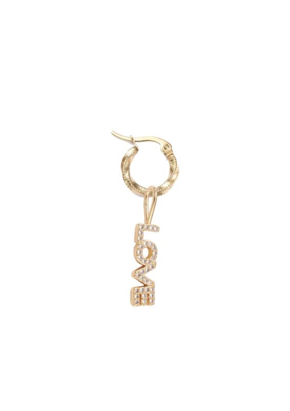 Trendjuwelier Bemelmans - 2 The Moon ‘N Back Golden Love Earring