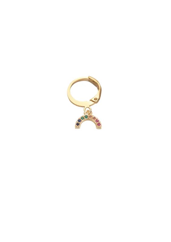 Trendjuwelier Bemelmans - 2 The Moon ‘N Back Golden Rainbow Earring