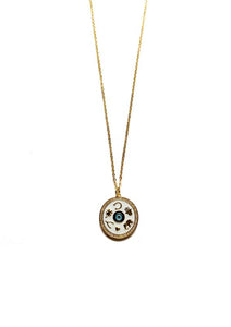 Trendjuwelier Bemelmans - 2 The Moon ‘N Back Golden White Good Luck Coin Necklace