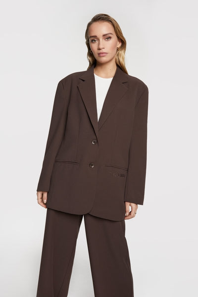 Trendjuwelier Bemelmans - Alix The Label Clean Twill Oversized Blazer Deep Brown