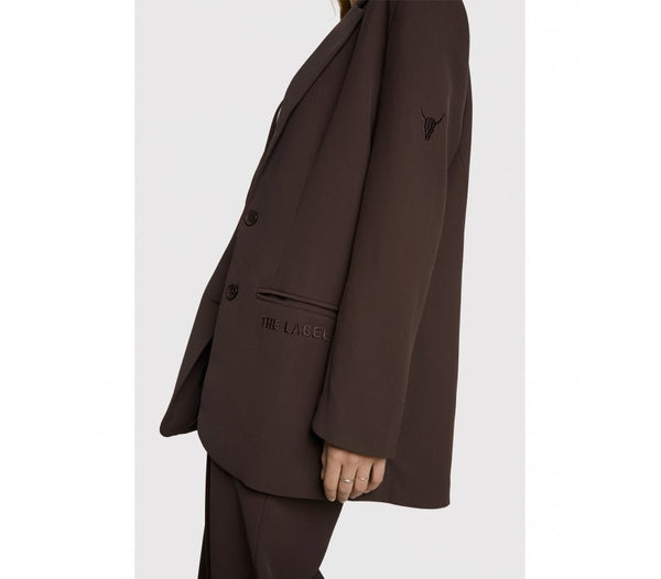 Trendjuwelier Bemelmans - Alix The Label Clean Twill Oversized Blazer Deep Brown