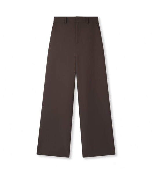 Trendjuwelier Bemelmans - Alix The Label Clean Twill Wide Leg Pants Deep Brown