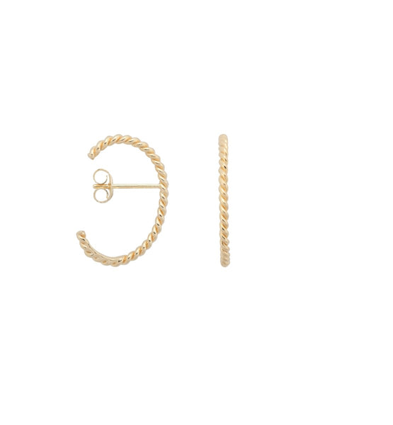 Trendjuwelier Bemelmans - Anna Nina Braided Rope Ear Cuff Silver Goldplated