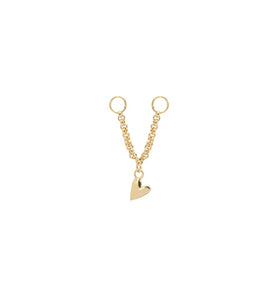 Trendjuwelier Bemelmans - Anna Nina Chained Heart Double Charm Silver Goldplated