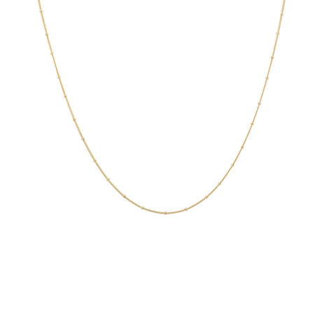 Anna+Nina Bamboo Plain Necklace XS Goldplated | Trendjuwelier Bemelmans.