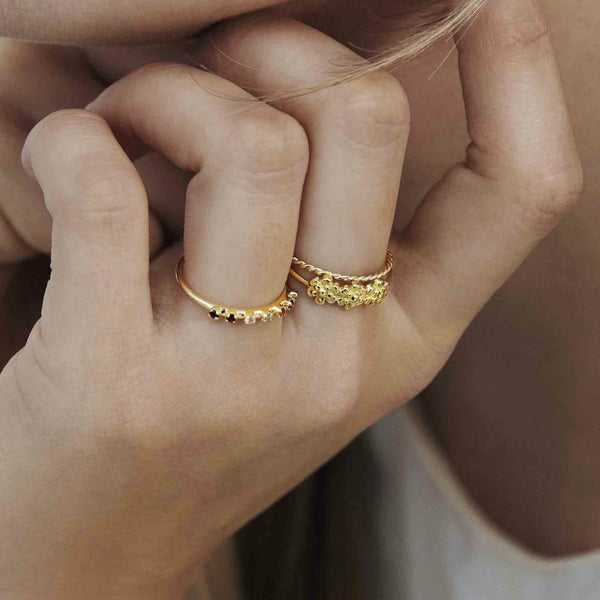 Anna+Nina Bloom Ring 14 krt Goud | Trendjuwelier Bemelmans.