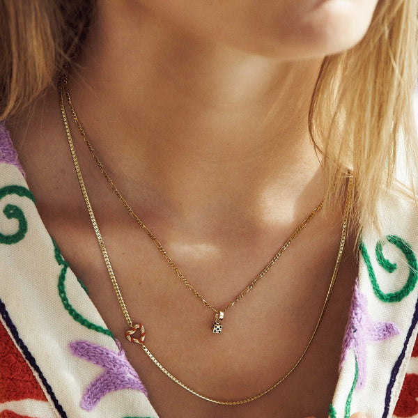 Trendjuwelier Bemelmans - Anna+Nina Checkered Dice Charm Goldplated
