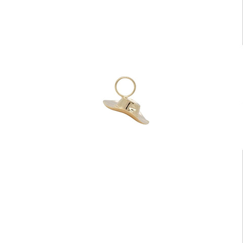 Anna+Nina Cowboy Hat Earring Charm Goldplated | Trendjuwelier Bemelmans.