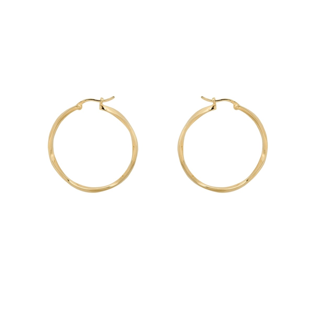 Anna+Nina Dazzling Hoop Earrings Goldplated | Trendjuwelier Bemelmans.