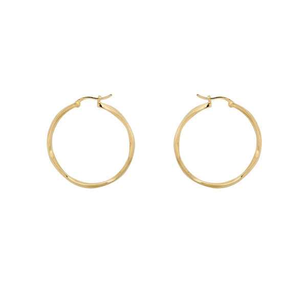 Anna+Nina Dazzling Hoop Earrings Goldplated | Trendjuwelier Bemelmans.