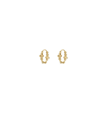 Anna+Nina Eden Ring Earring Goldplated | Trendjuwelier Bemelmans.
