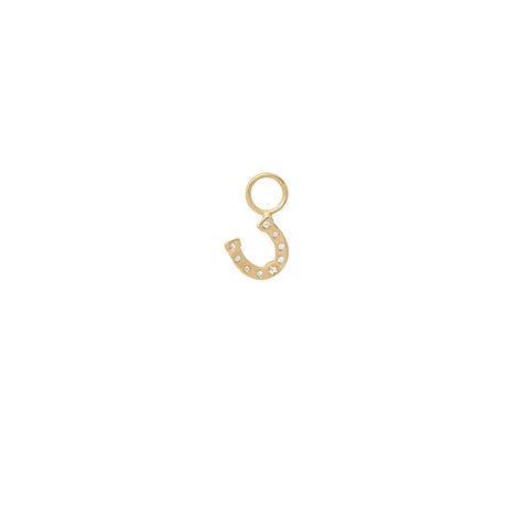 Anna+Nina Horseshoe Earring Charm Goldplated | Trendjuwelier Bemelmans.