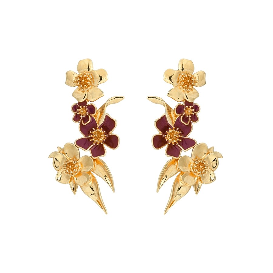Anna+Nina Paradise Dangles Goldplated | Trendjuwelier Bemelmans.