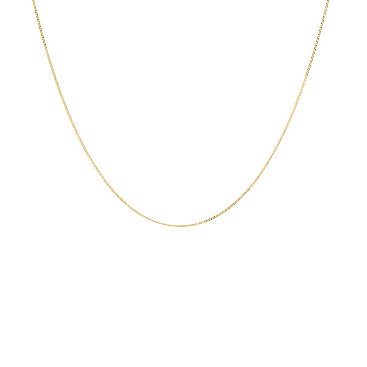 Anna+Nina Plain Necklace Medium Goldplated | Trendjuwelier Bemelmans.
